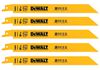 DEWALT 8 Inch 10 TPI General-Purpose Bi-Metal Reciprocating Saw Blade, 5 Pieces, small image number 1