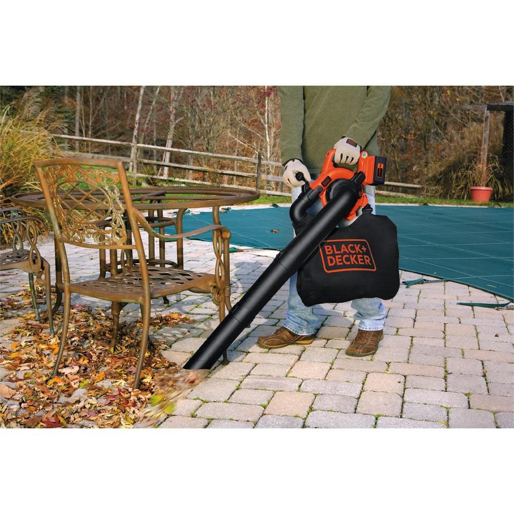 Black and store decker sweeper blower