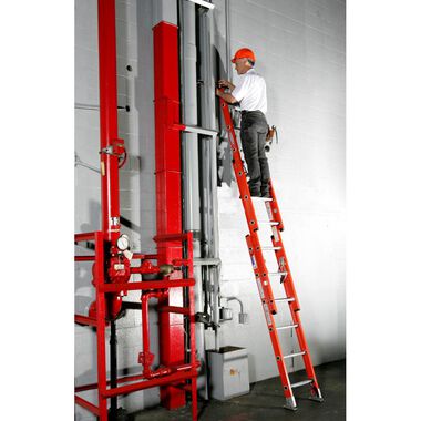 Werner 16 Ft. Type IA Fiberglass Compact Extension Ladder, large image number 5