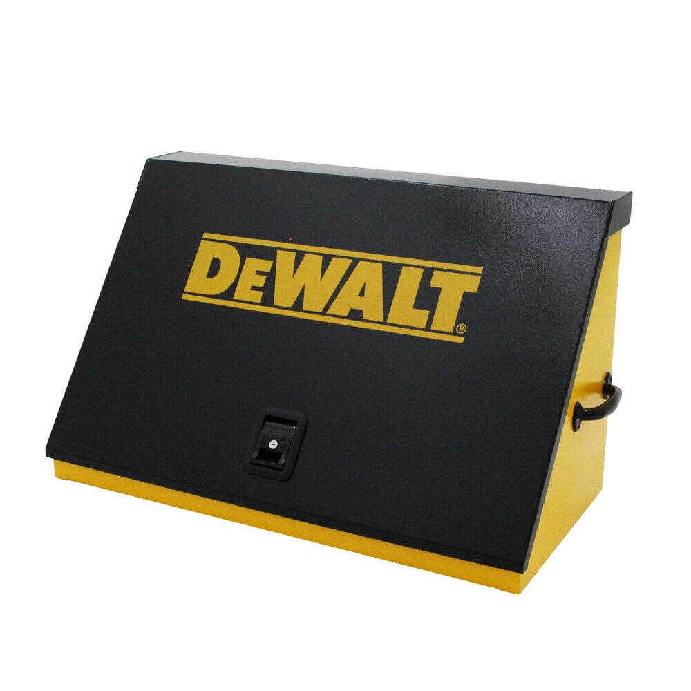 DEWALT 30 Inch x 15 Inch Black Lid and Yellow Body Triangle Toolbox - TOOLBOX ONLY, large image number 2