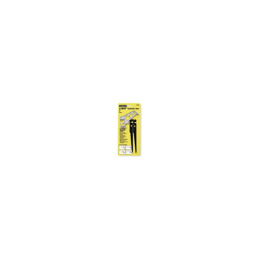 Stanley 4 Way Keyhole Saw with 2 Blades, large image number 2