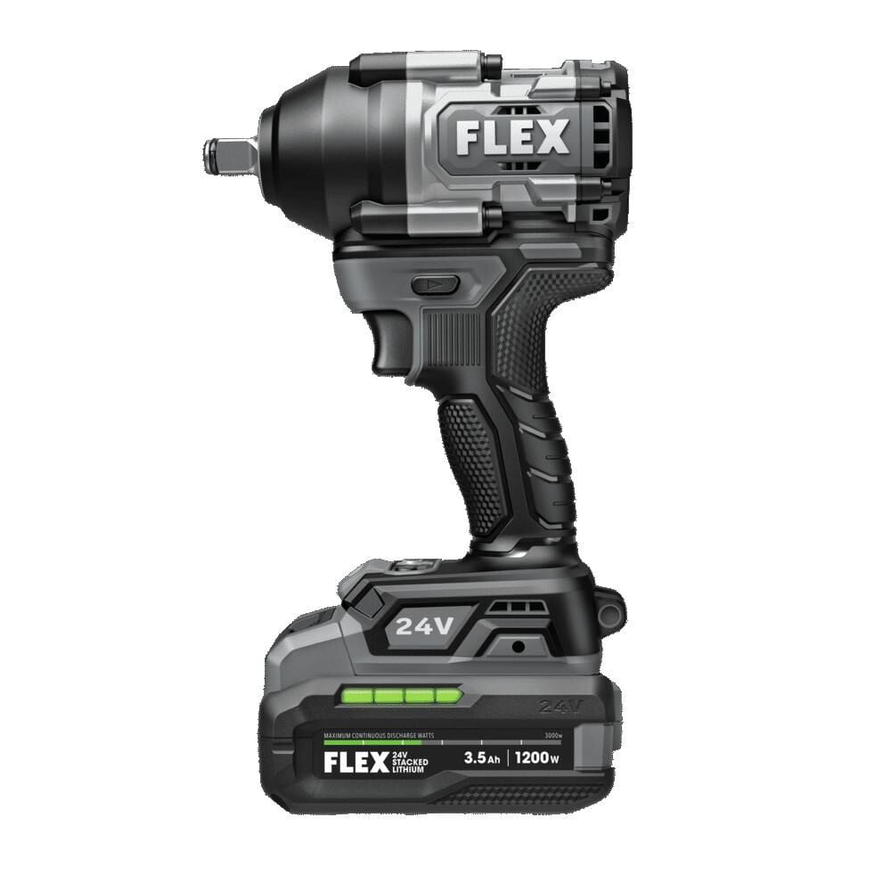 FLEX 24V Cordless 1/2 Inch Mid Torque Impact Wrench Stacked Lithium Kit, large image number 6