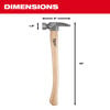 Milwaukee 23 Oz Milled Face Hickory Handle Framing Hammer, small image number 3