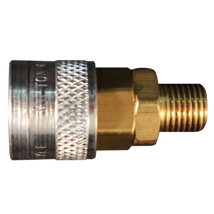 Milton S-756 1/4in MNPT M-Style Push Type Coupler, large image number 0