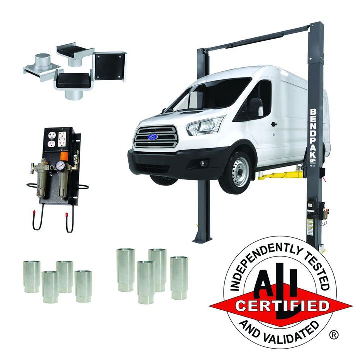 Bendpak 10APX-181 Pro Series 10000 Lbs Two-Post Lift with Tall Adapters, large image number 9