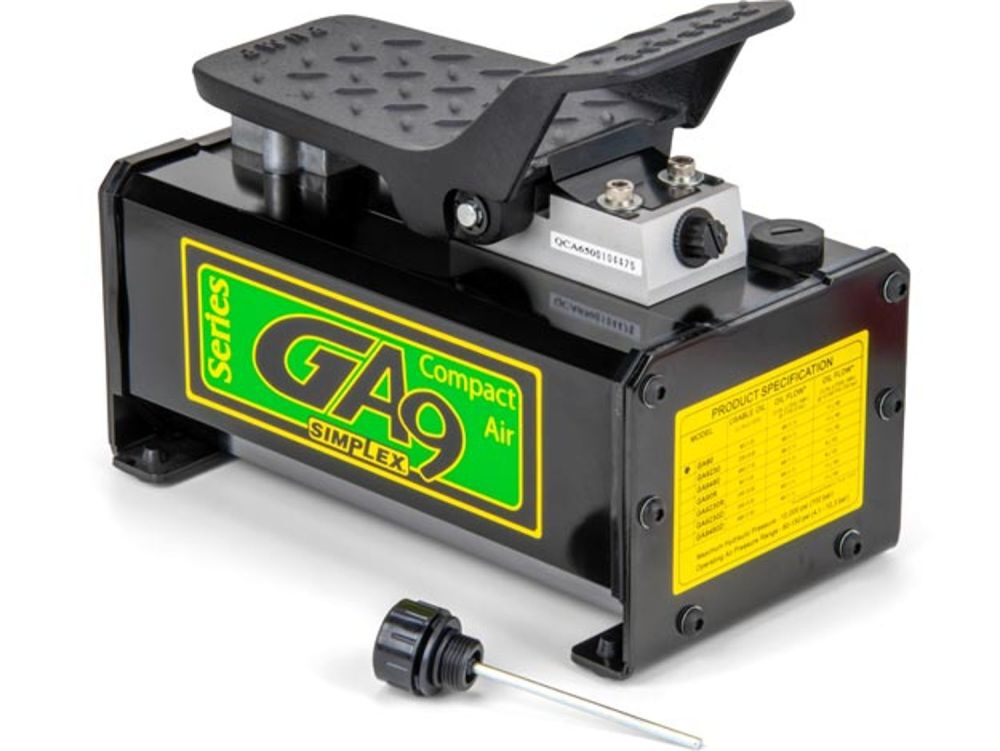 Enerpac GA90 Air Hydraulic Foot Pump 90 Cu Inch 10000 PSI, large image number 1