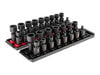 Tekton 3/8 Inch 6 Point U-Joint Impact Socket Set, 34 Pieces 1/4-1 in, 6-24 mm, small image number 1