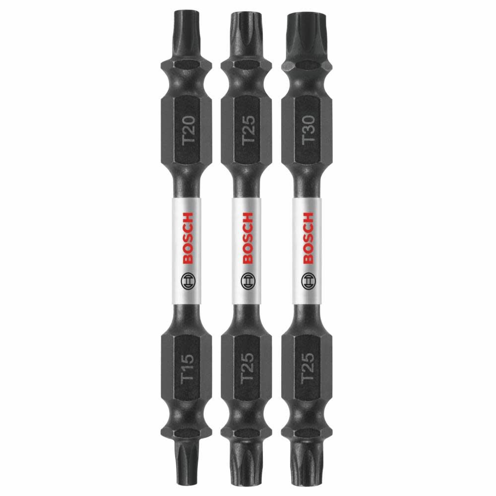 Bosch Impact Tough 2.5 Inch Torx Double-Ended Bit Set 3 Piece – ITDETV2503