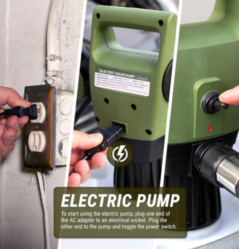 Tera Pump Electric Drum Pump Telescopic 20010 Acme Tools