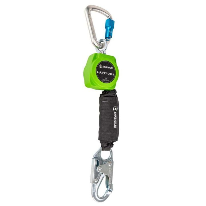 Safewaze Latitude 6 Ft. Single Web SRL-P: Alu Carabiner, Snap Hook, large image number 0