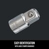 CRAFTSMAN 3/8 Inch Drive Female To 1/2 Inch Drive Male Adapter, small image number 3