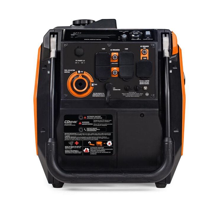 Generac IQ Series 3,800 Watt Dual Fuel 50-State Portable Inverter Generator with COsense Technology, large image number 5