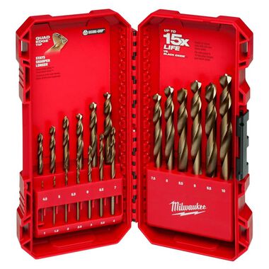 Milwaukee RED HELIX Cobalt Metric Drill Bit Set  19PC