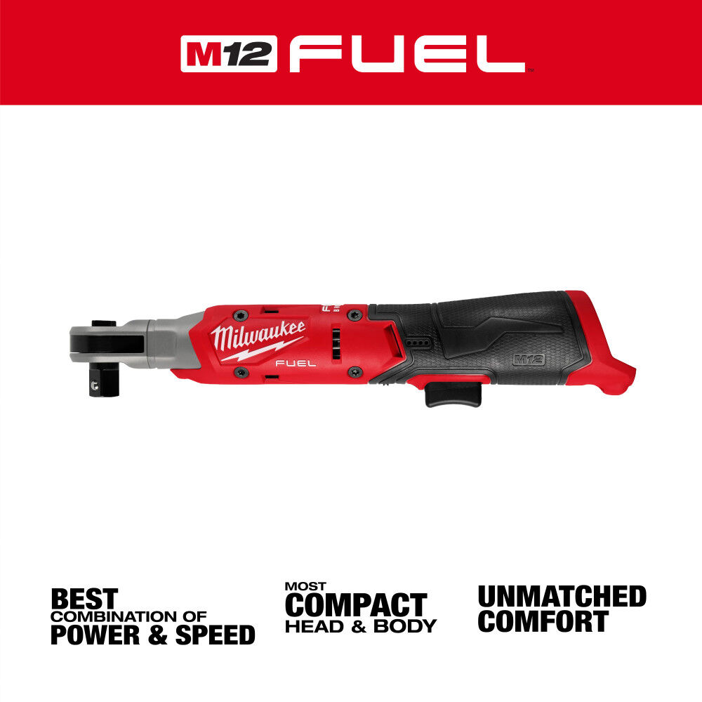 Milwaukee M12 FUEL 1/2 Inch Ratchet (Bare Tool), large image number 3