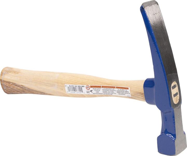 Vaughan 16 Oz Steel Face Bricklayer Hammer with Hickory Handle, large image number 1