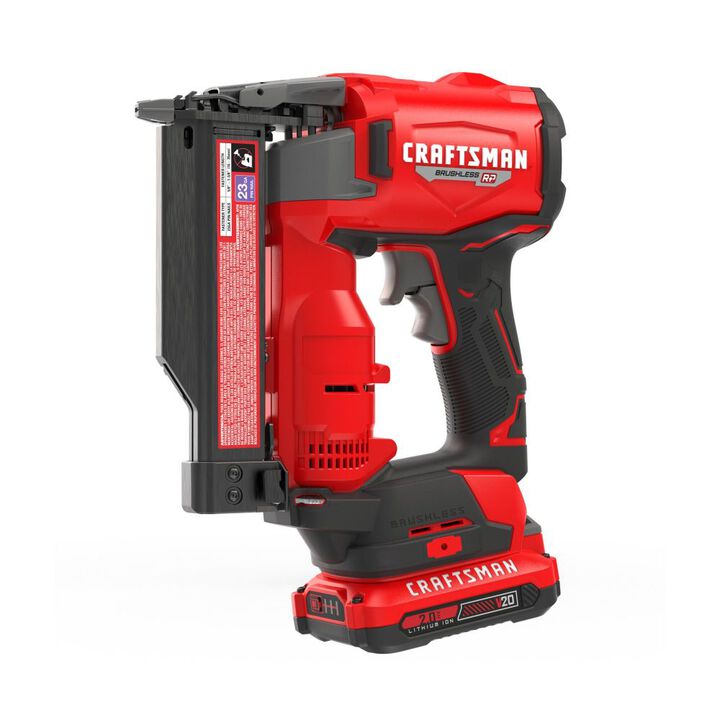 CRAFTSMAN V20 BRUSHLESS RP Cordless 23 Gauge Pin Nailer Kit, large image number 1