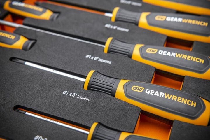 GEARWRENCH Phillips Dual Material Screwdriver Set in Foam Storage Tray 9pc, large image number 7