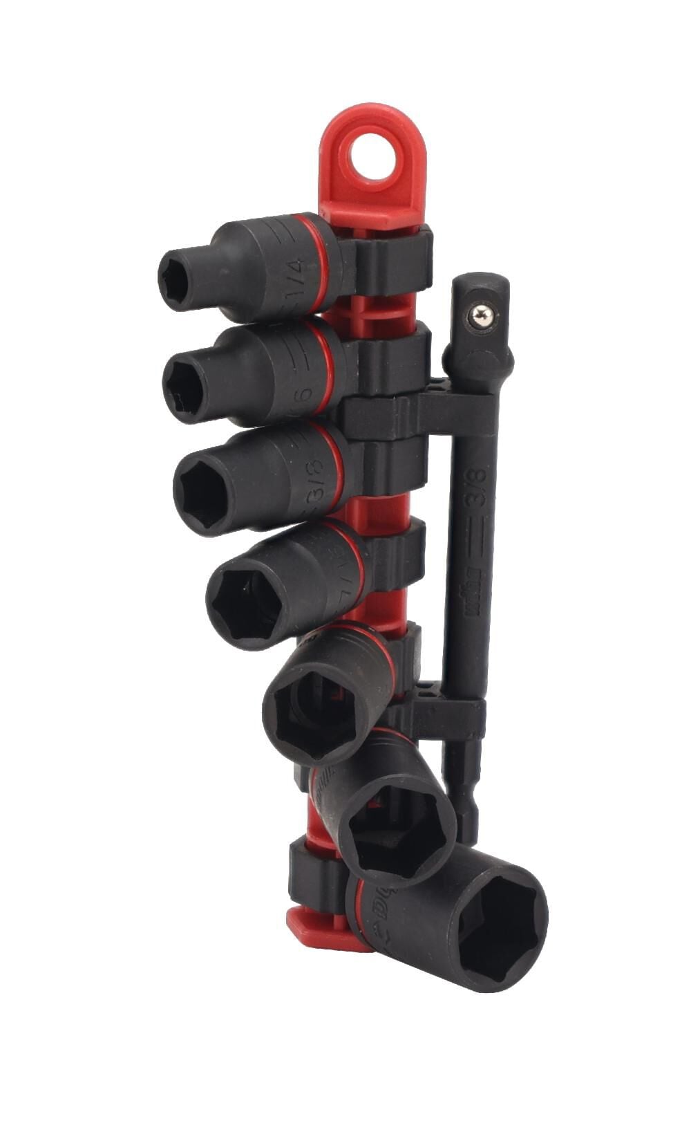 Wiha 3/8 Inch Drive SAE Impact Socket Set, 8 Pieces, large image number 1