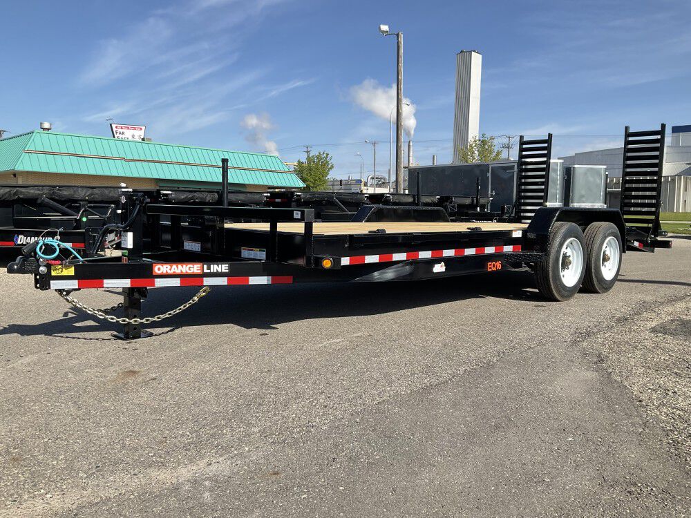 Orangeline Equipment Hauler Trailer 83in x 17 + 3' Cleated Dovetail Super Duty, large image number 2