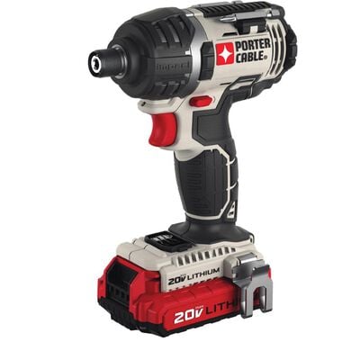Porter Cable 20V MAX 1/4-in Hex Lithium Ion Impact Driver Kit, large image number 2