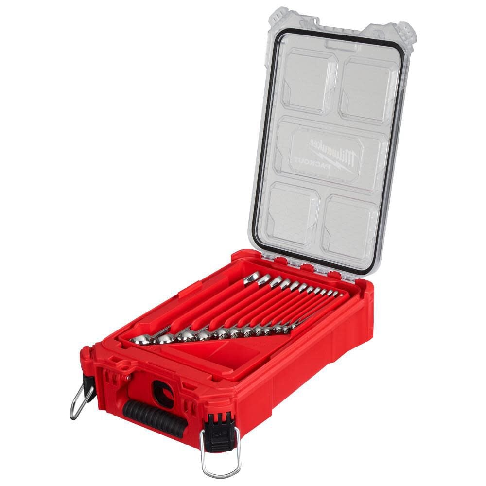 Milwaukee SAE Combination Wrench Set with PACKOUT Compact Organizer 15 Piece, large image number 1