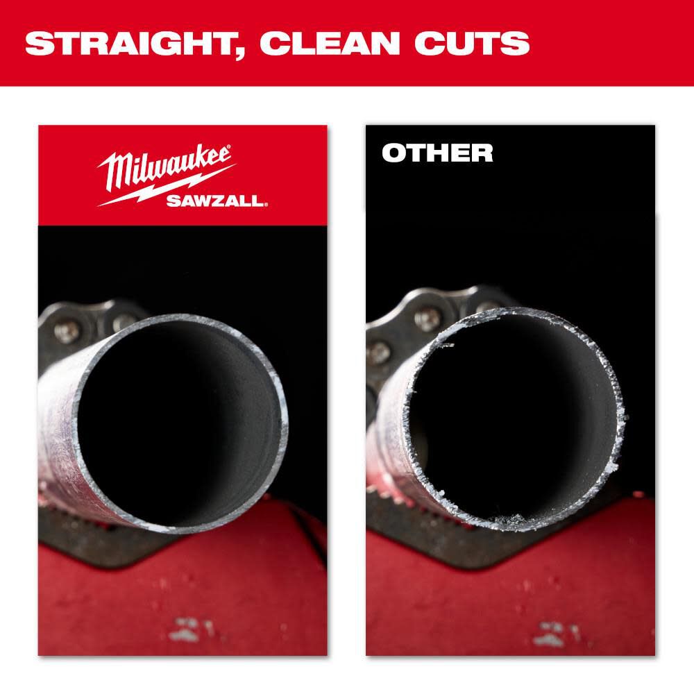 Milwaukee 12 Inch 10TPI TORCH Carbide Teeth Metal Cutting Reciprocating Saw Blade, large image number 6