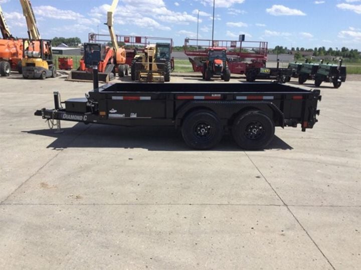 Diamond C MDT 12 Ft Tandem Axle Dump Trailer Used 2024, large image number 9