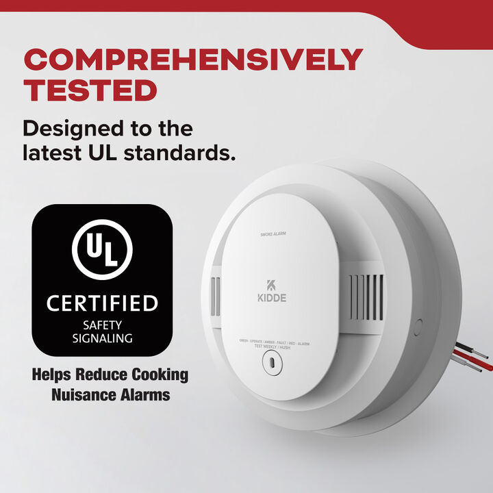 Kidde 120V Hardwired Smoke Alarm with AA Backup Battery, large image number 6