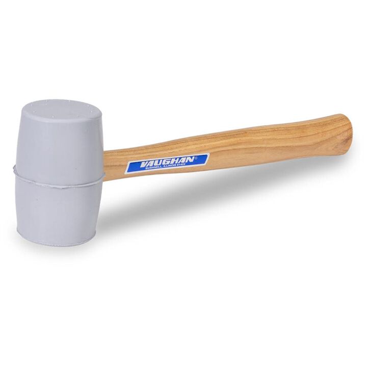 Vaughan RM2W 20 Oz 2-1/4 Inch Solid Gray Rubber Mallet