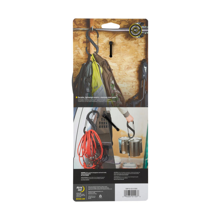 Nite Ize S-Biner Plastic Dual Carabiner #10 Black, large image number 1