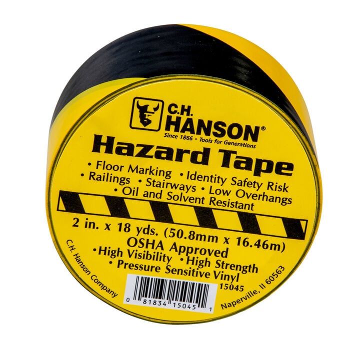 C H Hanson Aisle Marking Tape-54 Ft. x 2 Inch Black/Yellow