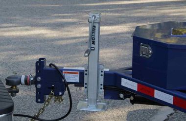 Air-Tow Trailers 12' 5in Drop Deck & Dump Trailer 74in Deck Width - 10000# Capacity, large image number 4