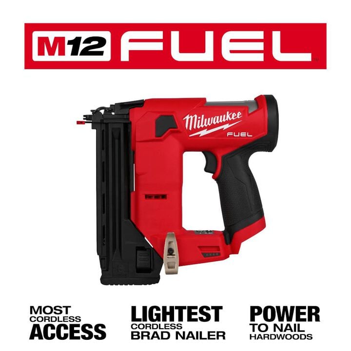 Milwaukee M12 FUEL 18 Gauge Compact Brad Nailer (Bare Tool), large image number 3