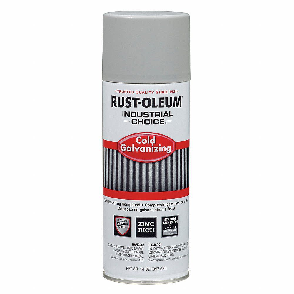 Rust-Oleum Industrial Choice 1600 System Cold Galvanizing 14 Oz Spray Paint, 6 Pieces, Case, large image number 2