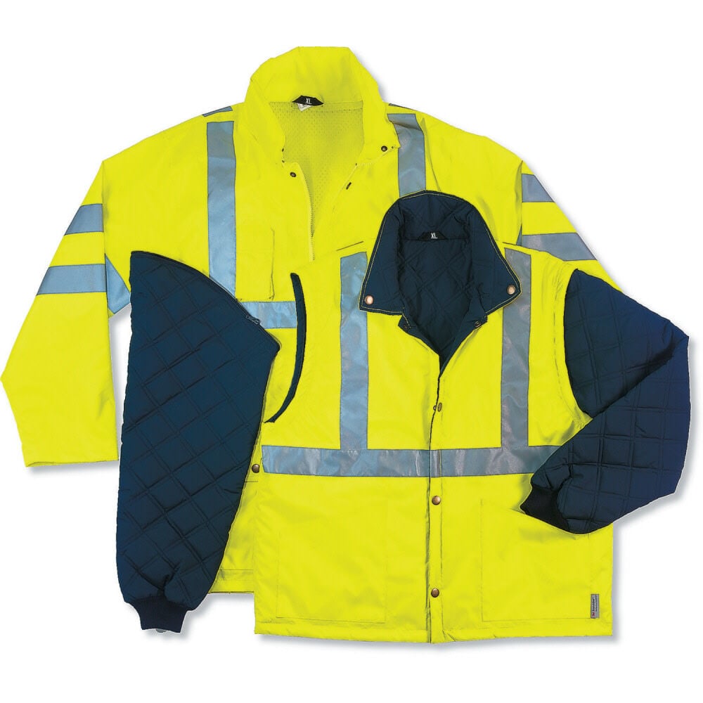 Ergodyne GloWear 8365 4-in-1 Class 3 Jacket – 5XL Oragne Size 5X – 24379