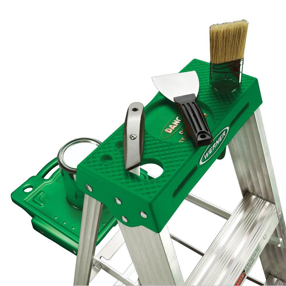 Werner 4 Ft Aluminum Type II Step Ladder, large image number 2