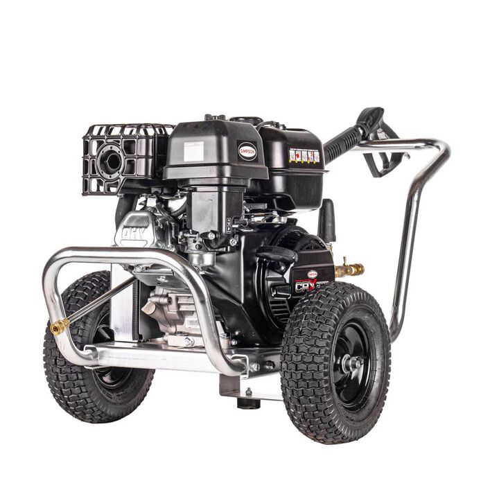 Simpson Aluminum Water Blaster 4400 PSI 4.0 GPM Gas Powered Cold Water Professional Belt Drive Pressure Washer with 5 Spray Tips