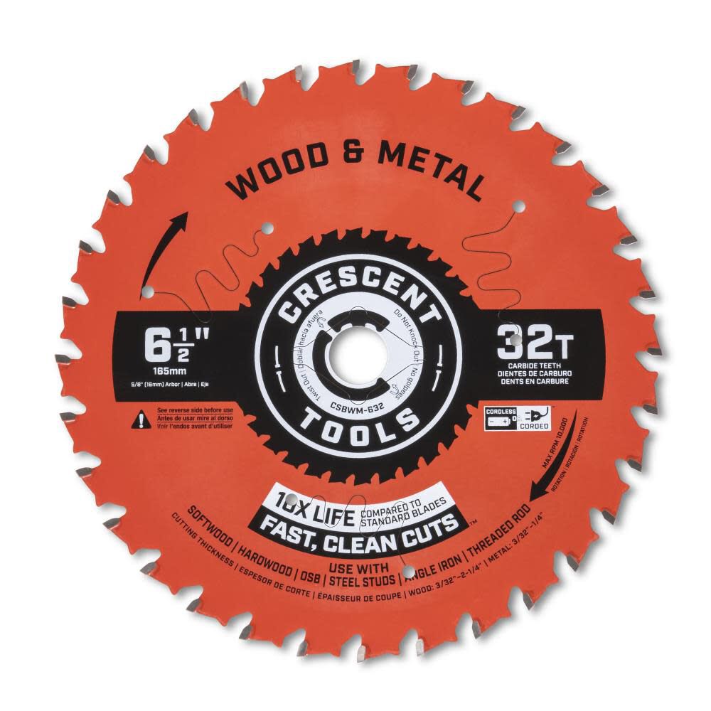 Circular saw blade shop wood and metal