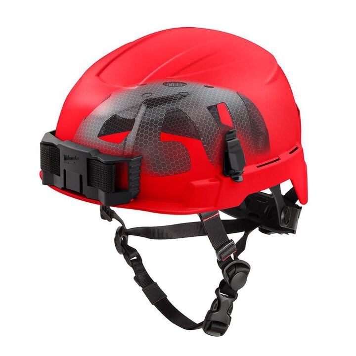 Milwaukee BOLT Safety Helmet with IMPACT ARMOR Liner (USA) - Type 2, Class E Red