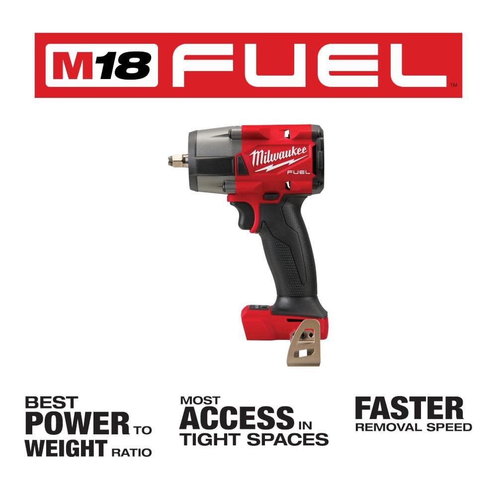 Milwaukee M18 FUEL 3/8 Mid-Torque Impact Wrench with Friction Ring (Bare Tool), large image number 2