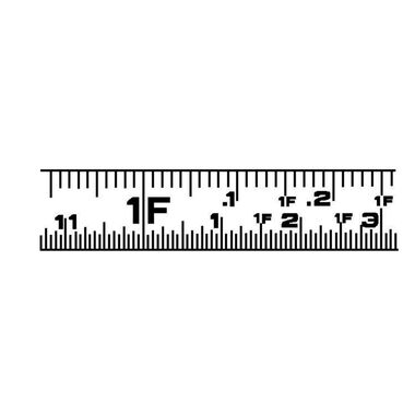 Crescent Lufkin Engineer's Tape Measure 1 In. x 25 Ft. Hi-Viz Orange P1000, large image number 1