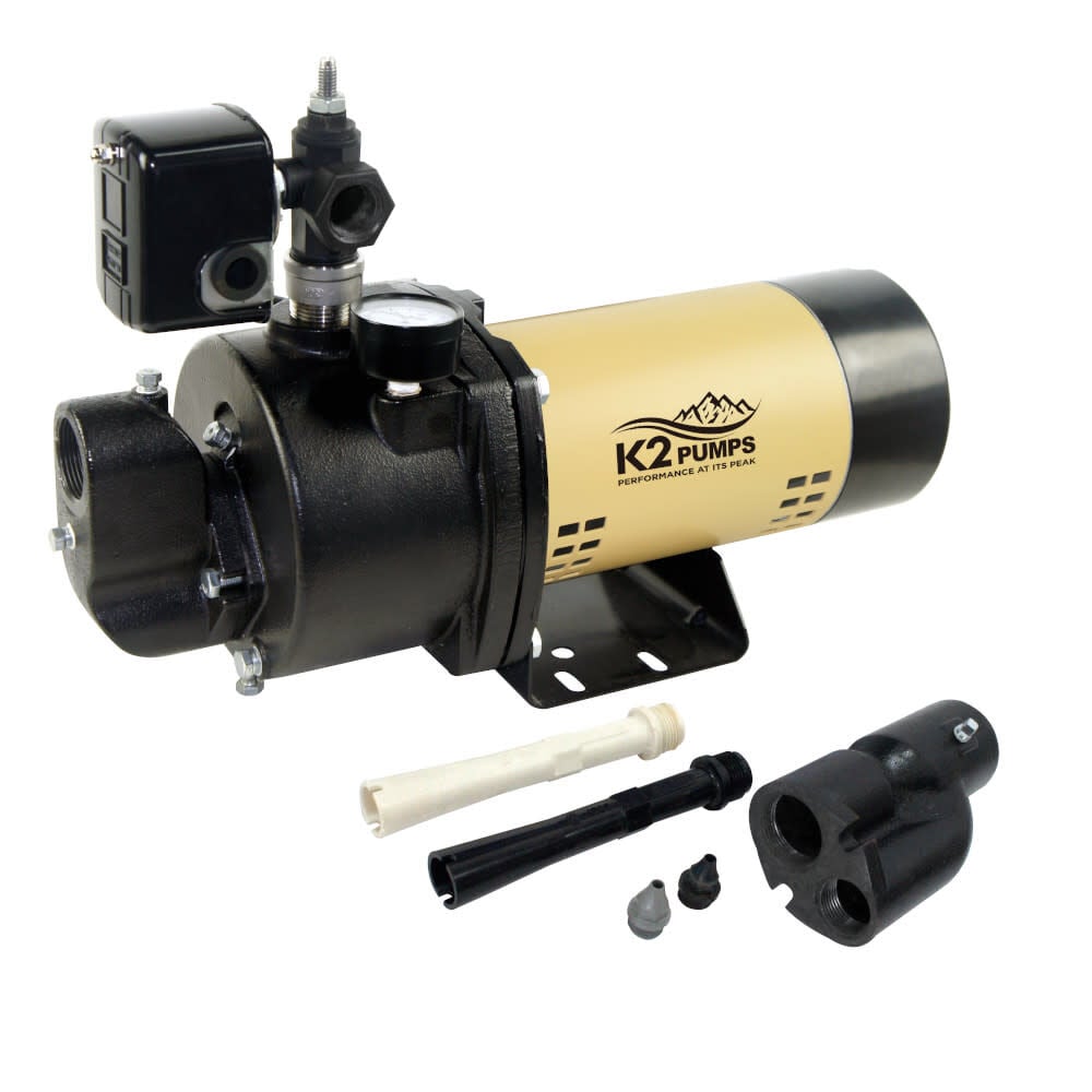 K2 Pumps 1 HP ODP 115V/230V Cast Iron Convertible Jet Pump, large image number 2