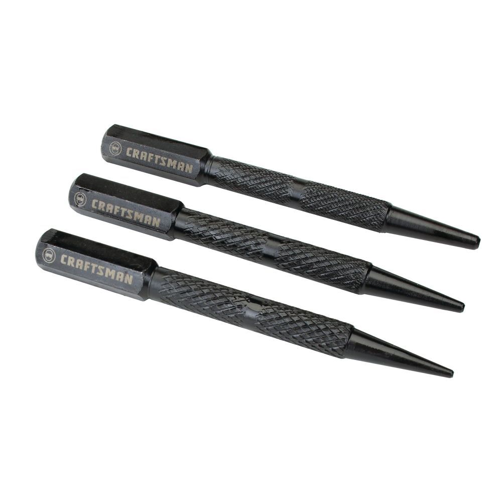 CRAFTSMAN Steel Nail Set, 3 Piece, large image number 2