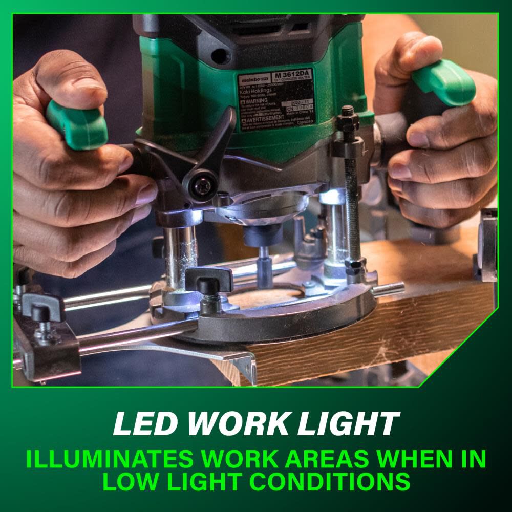 Metabo HPT 36V Cordless Plunge Router Kit 2 1/4 HP M3612DAM from Metabo ...