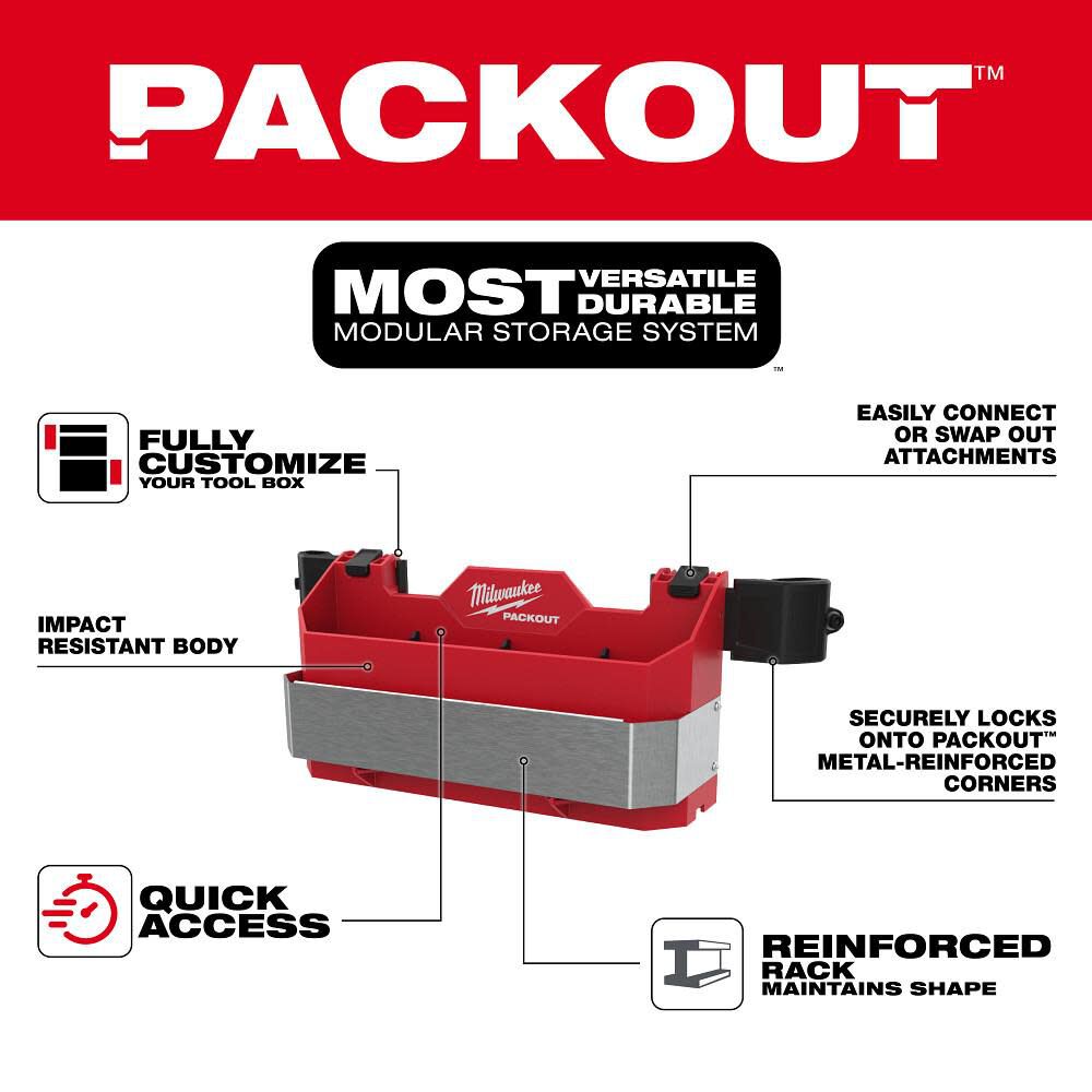 Milwaukee PACKOUT Tool Box Caddy Attachment, large image number 3