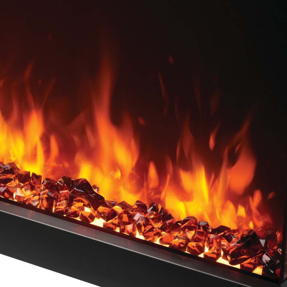 Napoleon Large Crystal Electric Fireplace Media Black 8 Pieces, large image number 2