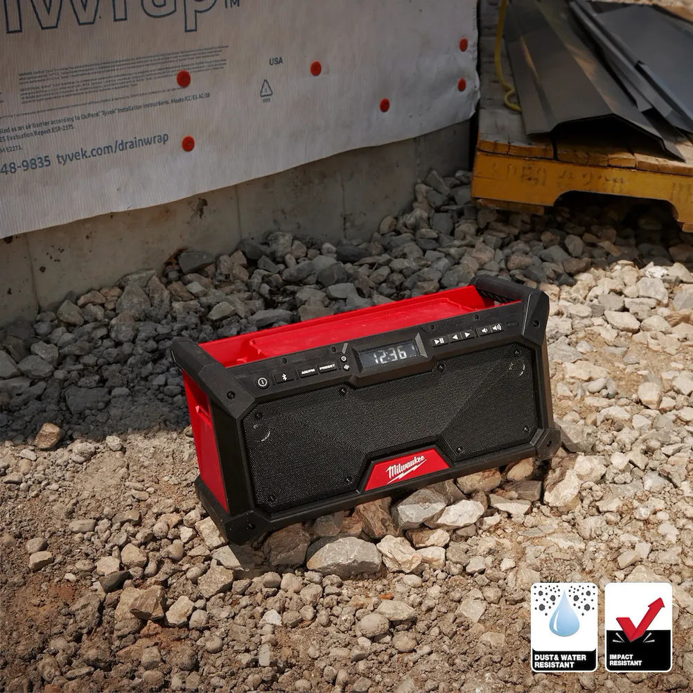 Milwaukee M18 Bluetooth Jobsite Radio (Bare Tool) and M12 High Speed Ratchet (Bare Tool) Bundle, large image number 7