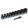 Spyder 3/8 Inch Drive SAE Impact Socket Set with Adapter, 10 Pieces, small image number 1