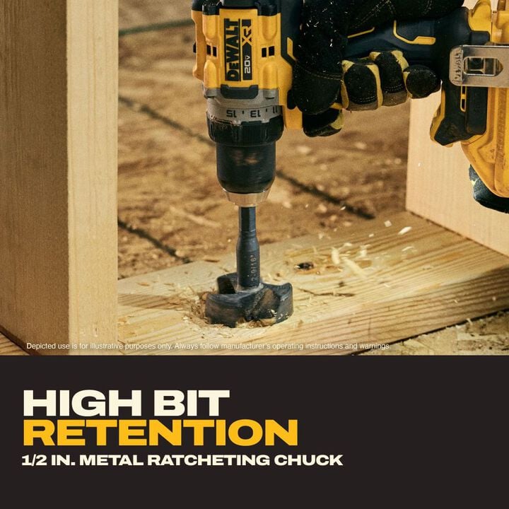 DEWALT 20V MAX XR 1/2 Inch Drill Driver Kit, large image number 10