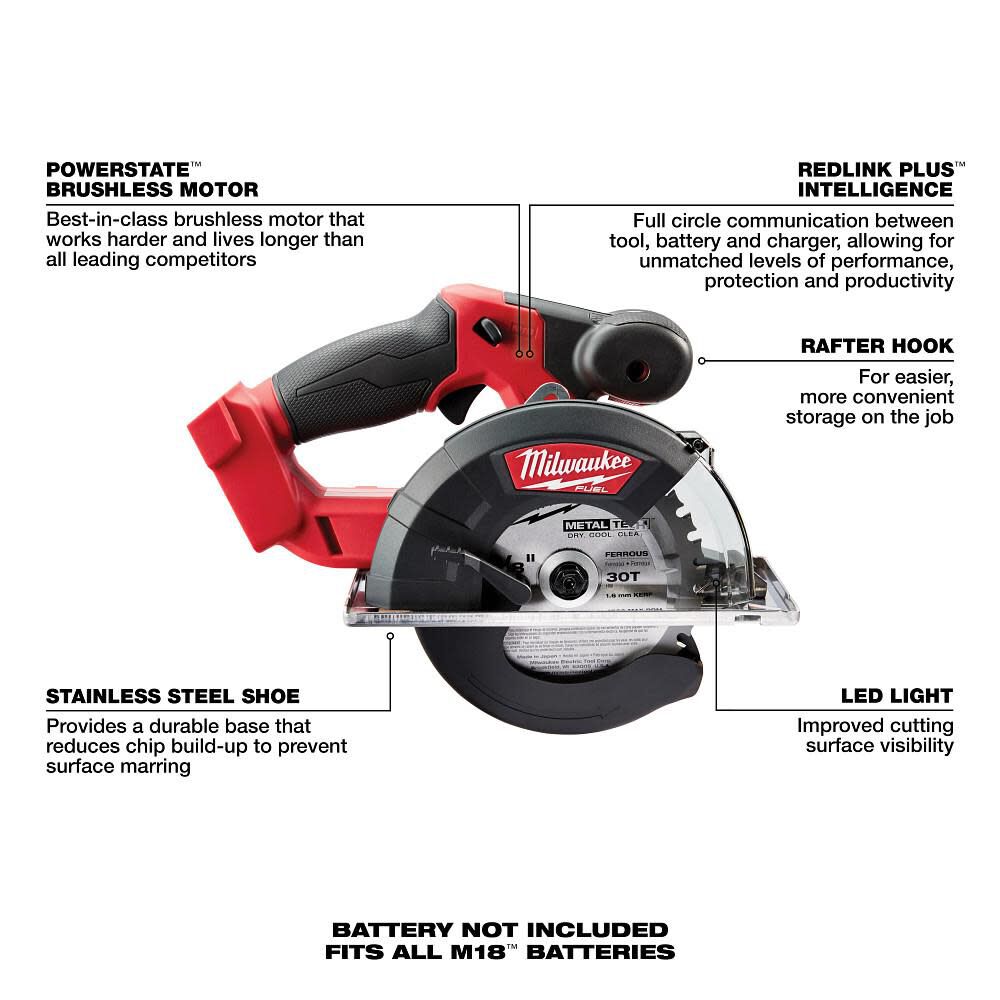Milwaukee M18 FUEL Metal Circular Saw (Bare Tool) 2782-20 - Acme Tools Nike Stussy Noma Vandal 23.5